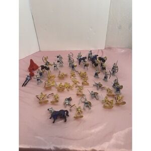 Toy‎ Major TOMB WARRIOR Medieval Horses Skeleton Warrior Knight Figure Lot VTG